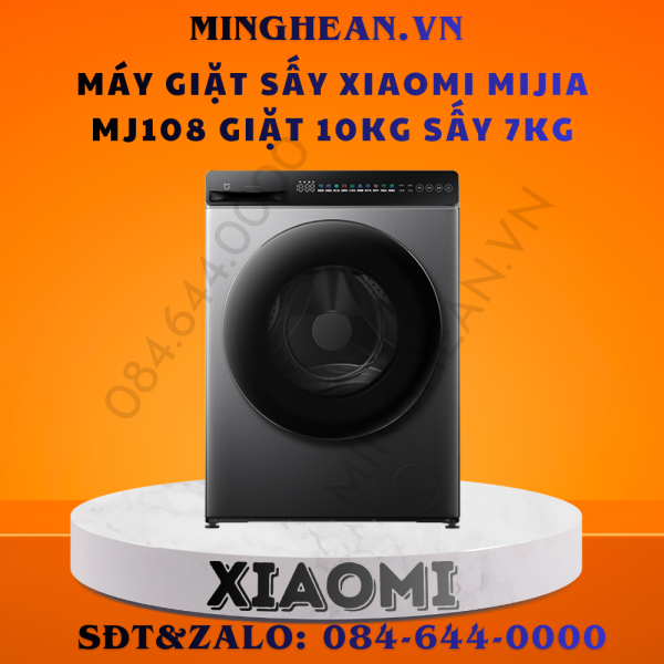 Máy giặt sấy Xiaomi Mijia MJ108 10kg sấy 7kg - Màu đen - Công nghệ Essence giặt nhanh - BH 12 Tháng