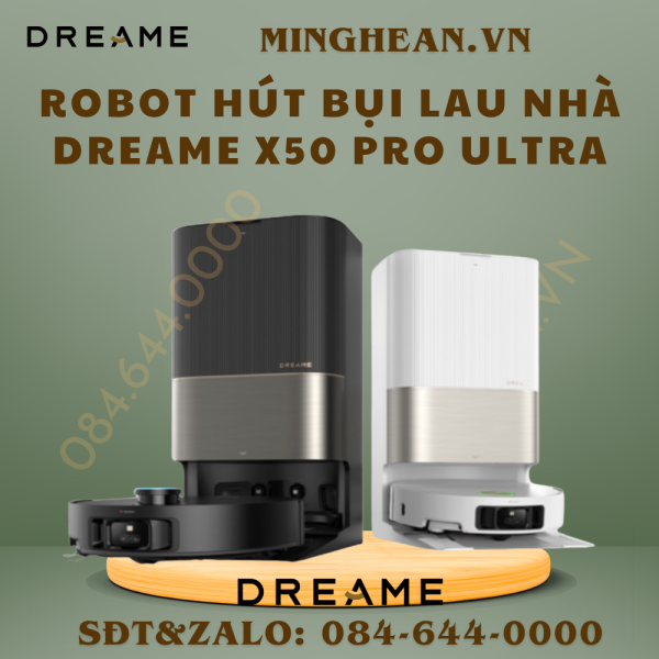 Robot hút bụi lau nhà Dreame X50 Pro Ultra - BH 24 tháng