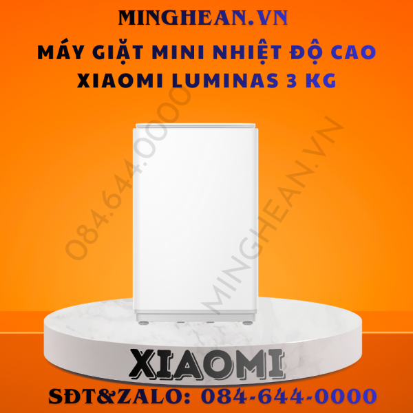 Máy giặt mini nhiệt độ cao Xiaomi Luminas 3 kg WS040WH Bản 2025- Bảo hành 12 tháng