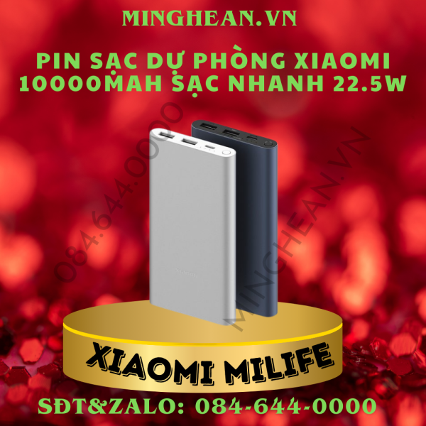Pin sạc dự phòng Xiaomi 10000mAh sạc nhanh 22.5W