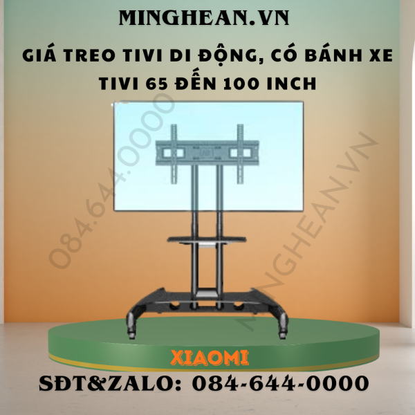 Giá treo tivi di động, có bánh xe dùng Tivi 65 đến 100 inch