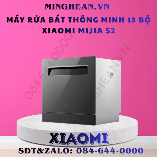 Máy rửa bát, rửa chén âm tường thông minh Mijia 13 bộ S2 – Động cơ 4500Pa, rửa sấy nhiệt độ cao
