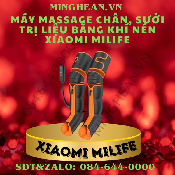 Máy massage chân, sưởi trị liệu bằng khí nén Xiaomi miLife