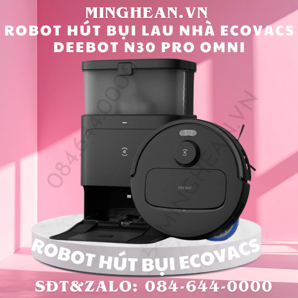 Robot hút bụi lau nhà thông minh Ecovacs Deebot N30 Pro Omni