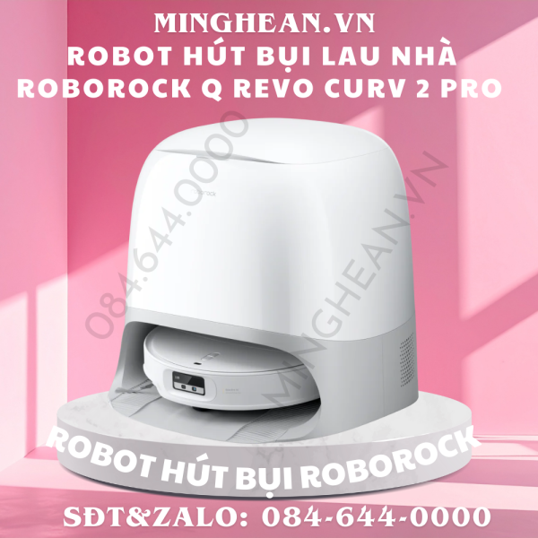 Robot hút bụi lau nhà Roborock Qrevo Curv 2 Pro – Bản Quốc Tế