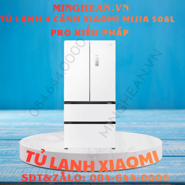 Tủ lạnh Xiaomi Mijia 508L Pro kiểu Pháp– Hệ thống làm lạnh kép độc lập, ngăn đông mềm