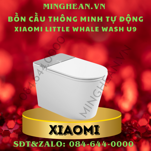 Bồn cầu thông minh Little Whale Wash U9 – Vòi rửa tự động,tùy chỉnh nhiệt độ nắp, khử khuẩn UV