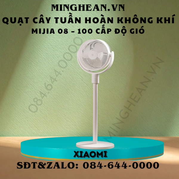 Quạt cây tuần hoàn không khí Xiaomi Mijia 08 – 100 cấp độ gió, điều chỉnh chiều cao