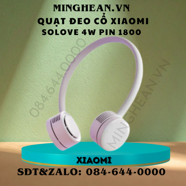 Quạt đeo cổ Xiaomi Solove 4w pin 1800