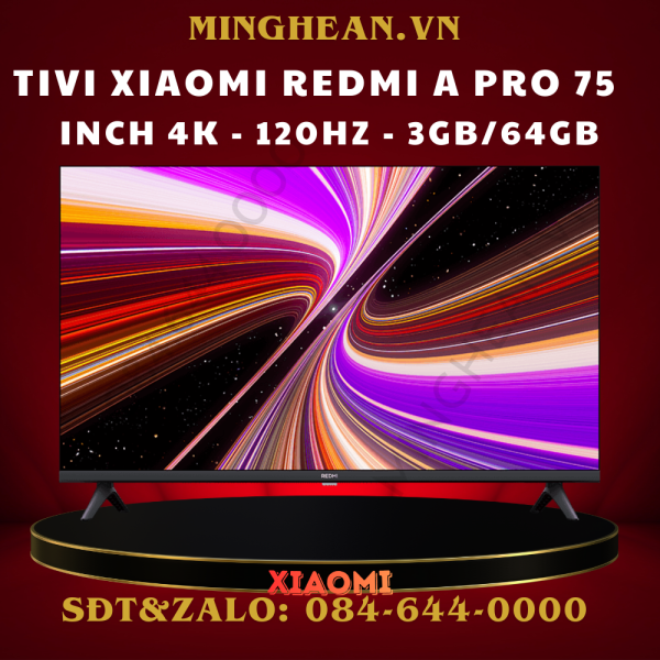 Tivi Xiaomi Redmi A Pro 75 Inch 4K 120Hz 3GB/64GB