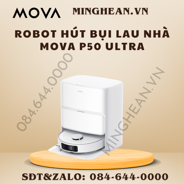 Robot hút bụi lau nhà Mova P50 Ultra