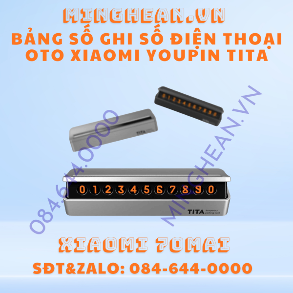 Bảng số ghi số điện thoại oto Xiaomi Youpin Tita